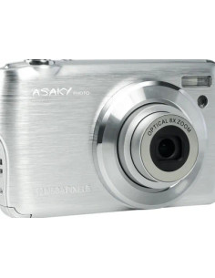 ASAKY PHOTO DIGITAL SLIM CAMERA SHUTTLE 18MP S8 SILVER 2